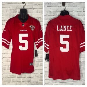 NWT TREY LANCE NIKE SAN FRANCISCO 49ERS RED HOME GAME FOOTBALL JERSEY
